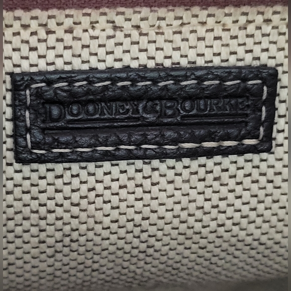 Dooney & Bourke black gold Whipped Stitched Hobo Shoulder Bag - Picture 9 of 16